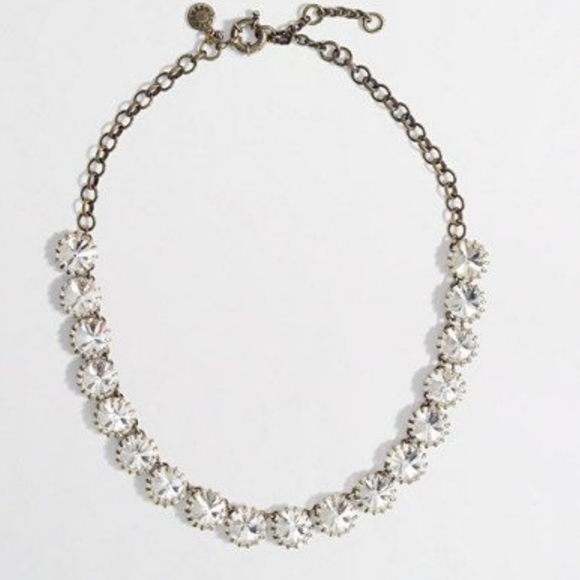 Jewelry Mythologie Clear Rhinestone Necklace With Gold Adjustable